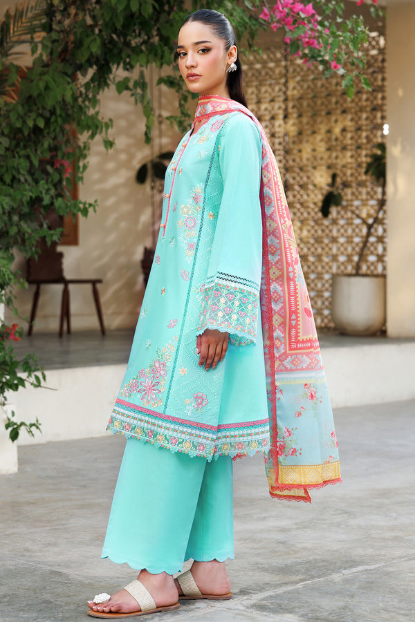 Farasha | Summer Weaves Embroidered Lawn | Ocean Veil - by - Libasekhas UK - Registered Vendor of : Farasha - 100% Original Designer Dresss
