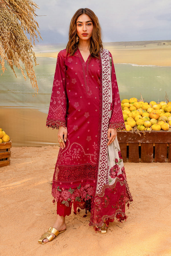 Nureh | Gardenia Lawn 25 | NSG-181 - by - Libasekhas UK - Registered Vendor of : Nureh - 100% Original Designer Dresss