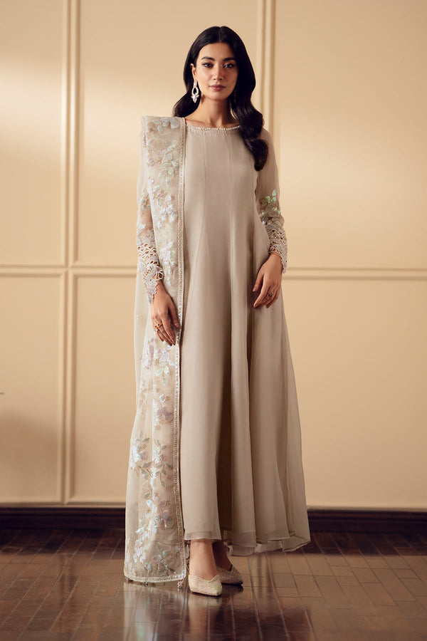 Baroque | Luxury Pret 25 | EMBROIDERED CHIFFON PR-893 - by Libasekhas UK - Registered Vendor of : Baroque - 100% Original Designer Dress