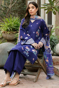 Farasha | Summer Weaves Embroidered Lawn | Indigo Glow - by - Libasekhas UK - Registered Vendor of : Farasha - 100% Original Designer Dresss