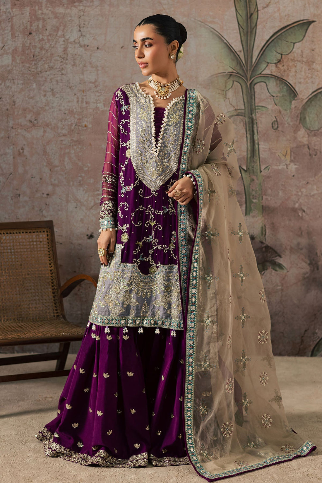 Nureh | Wedding Formals | FP-152 - by Libasekhas UK - Registered Vendor of : Nureh - 100% Original Designer Dress