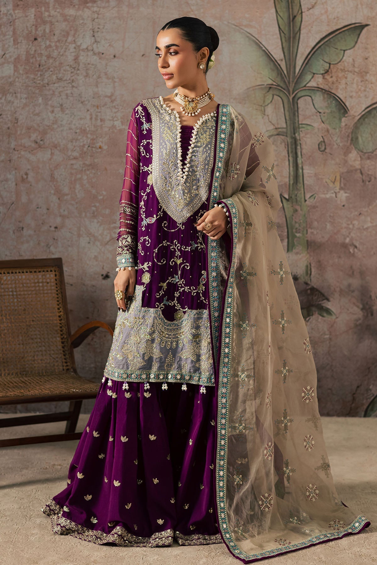 Nureh | Wedding Formals | FP-152 - by Libasekhas UK - Registered Vendor of : Nureh - 100% Original Designer Dress