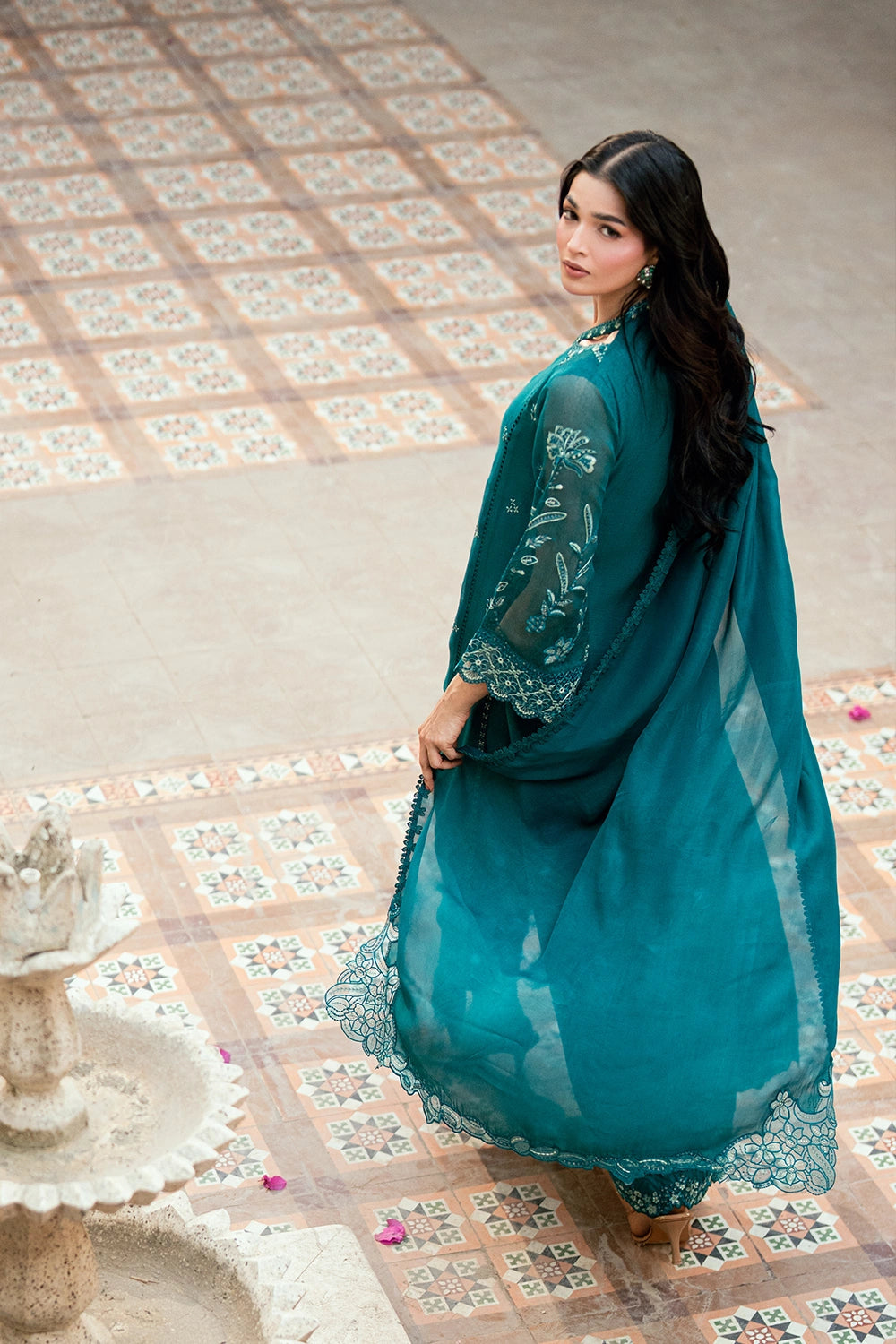 Azure | Vogue Formals | Emerald Empress - by Libasekhas UK - Registered Vendor of : Azure - 100% Original Designer Dress