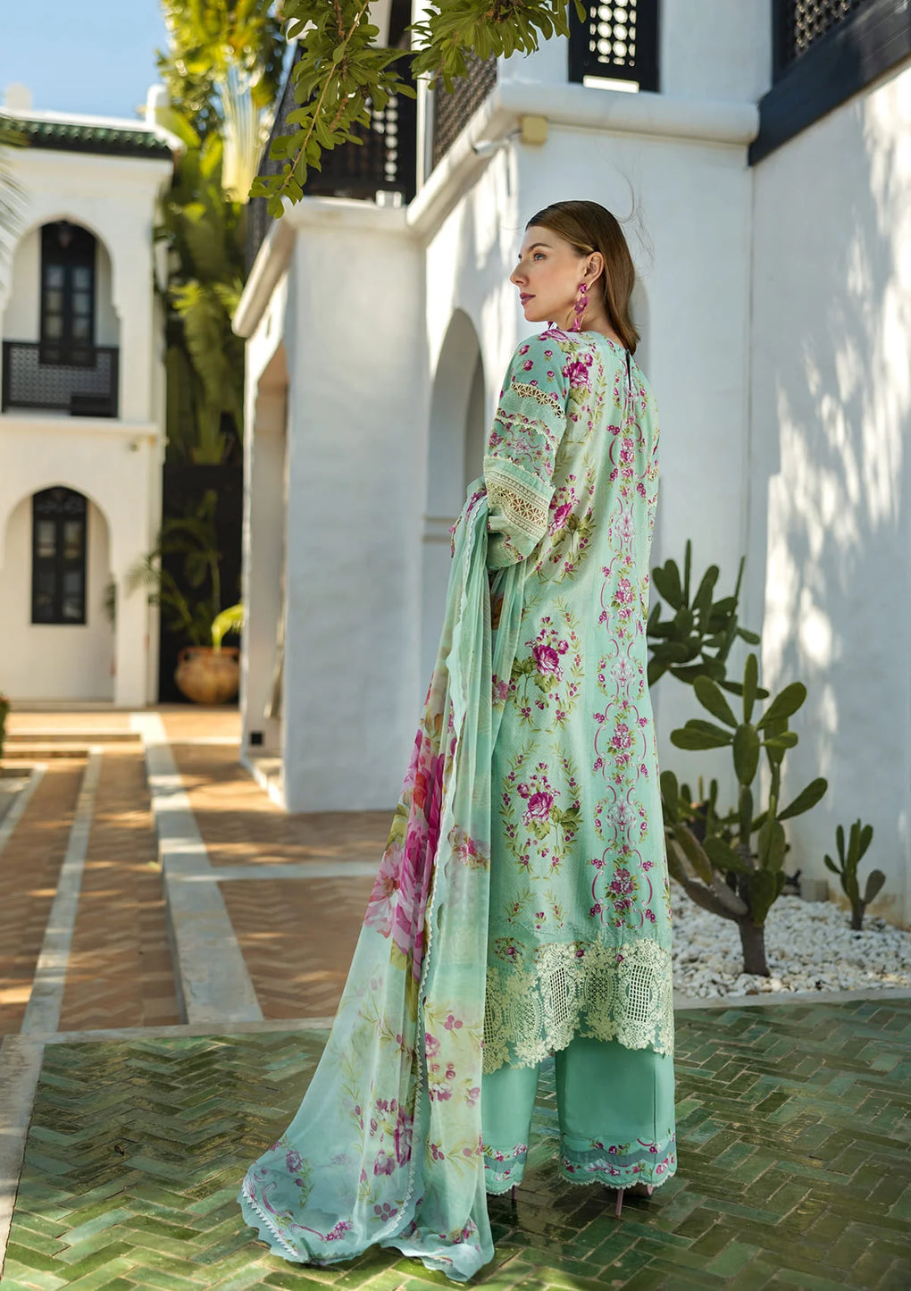 Elaf Premium | Signature 25 | ETS-03A TURQUOISE - by - Libasekhas UK - Registered Vendor of : Elaf Premium - 100% Original Designer Dresss