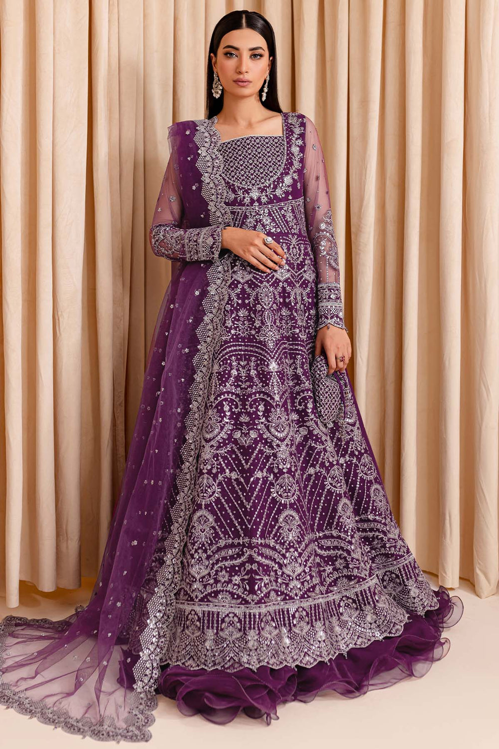 Farasha | Lumiere Formals | Plum Passion - by - Libasekhas UK - Registered Vendor of : Farasha - 100% Original Designer Dresss
