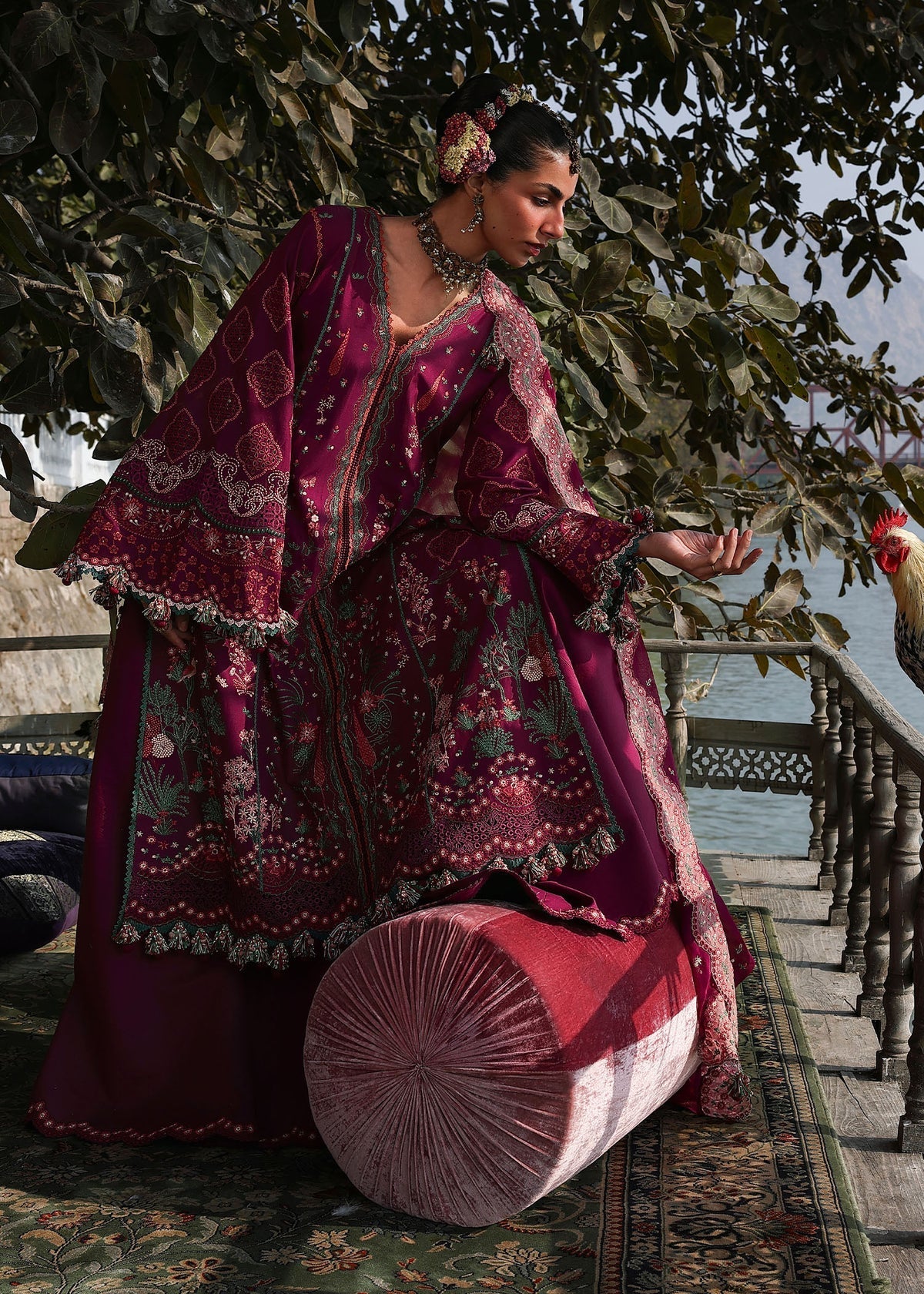 Hussain Rehar | Kalabagh Luxury Lawn 26 | Anjas - by Libasekhas UK - Registered Vendor of : Hussain Rehar - 100% Original Designer Dress
