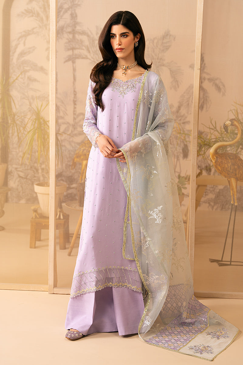 Cross Stitch | Luxe Atelier 24 | LILAC LUSTER - by - Libasekhas UK - Registered Vendor of : Cross Stitch - 100% Original Designer Dresss