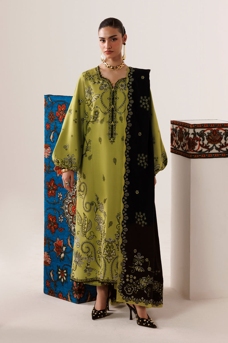 Qalamkar | Q Line Linen 26 | QLW-01 AMARAH - by Libasekhas UK - Registered Vendor of : Qalamkar - 100% Original Designer Dress