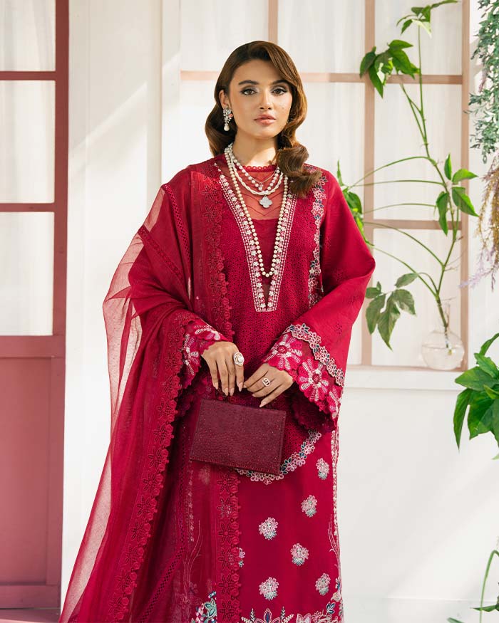 Zevk | Flora Festive Lawn | ZINNIA - by - Libasekhas UK - Registered Vendor of : Zevk - 100% Original Designer Dresss