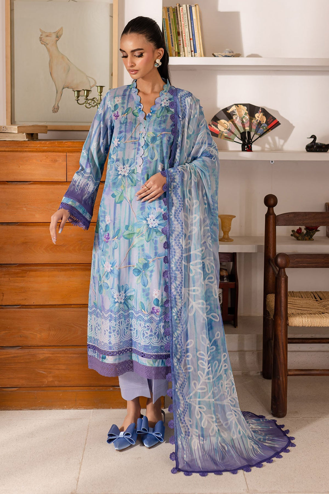 Nureh | Printed Lawn 25 | SP-146 - by - Libasekhas UK - Registered Vendor of : Nureh - 100% Original Designer Dresss