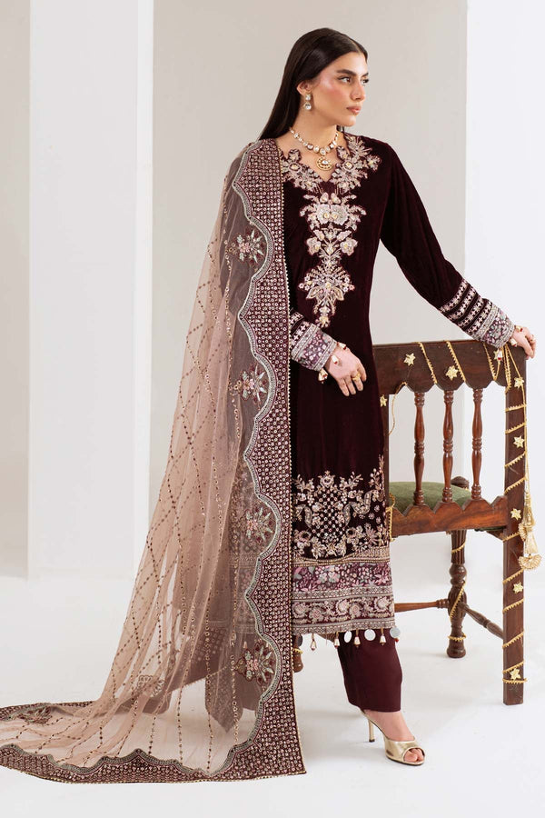 Nureh | Maya Velvet | NW-110 - by Libasekhas UK - Registered Vendor of : Nureh - 100% Original Designer Dress