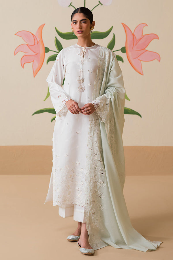 Cross Stitch | Chikankari Lawn Collection | P-06 - by - Libasekhas UK - Registered Vendor of : Cross Stitch - 100% Original Designer Dresss