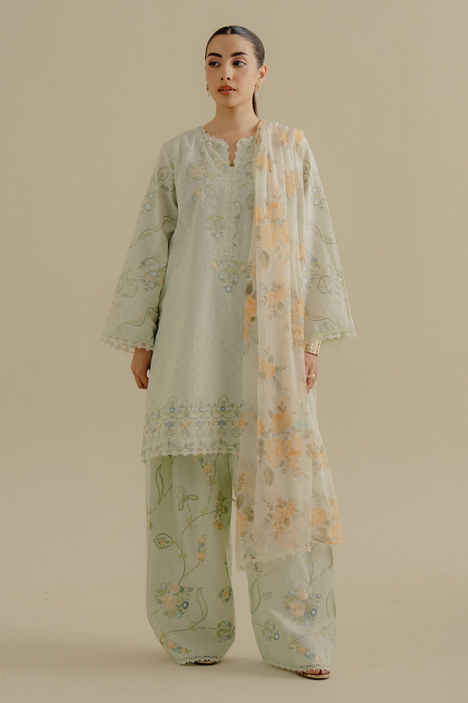 Zara Shahjahan | Coco Lawn 25 | Elva-1B - by - Libasekhas UK - Registered Vendor of : Hoorain Designer Wear - 100% Original Designer Dresss