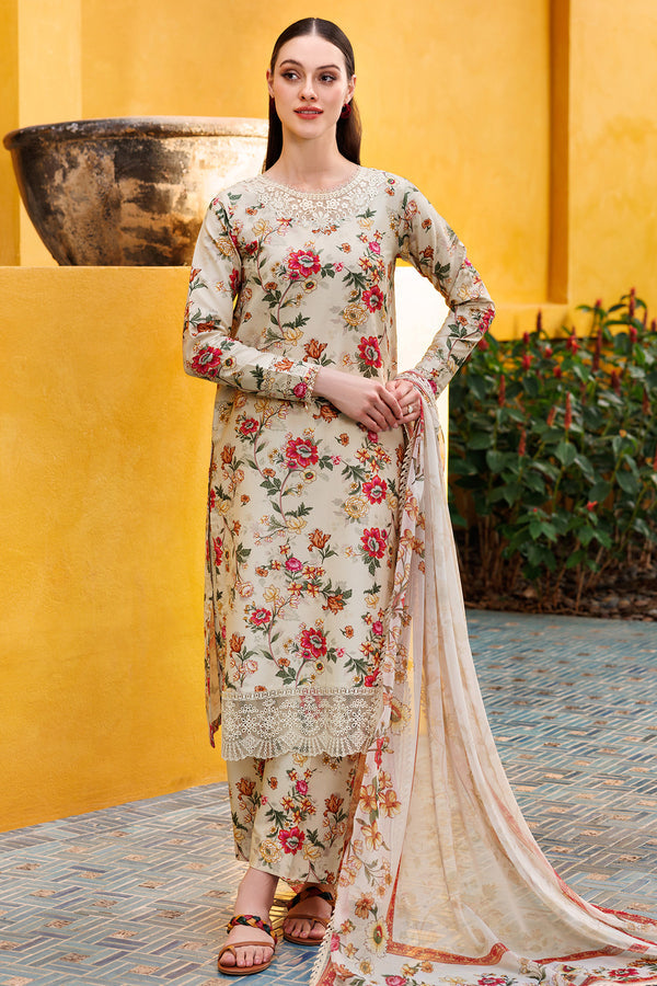 Farasha | Printed Essentials | Ivory Dusk - by - Libasekhas UK - Registered Vendor of : Farasha - 100% Original Designer Dresss
