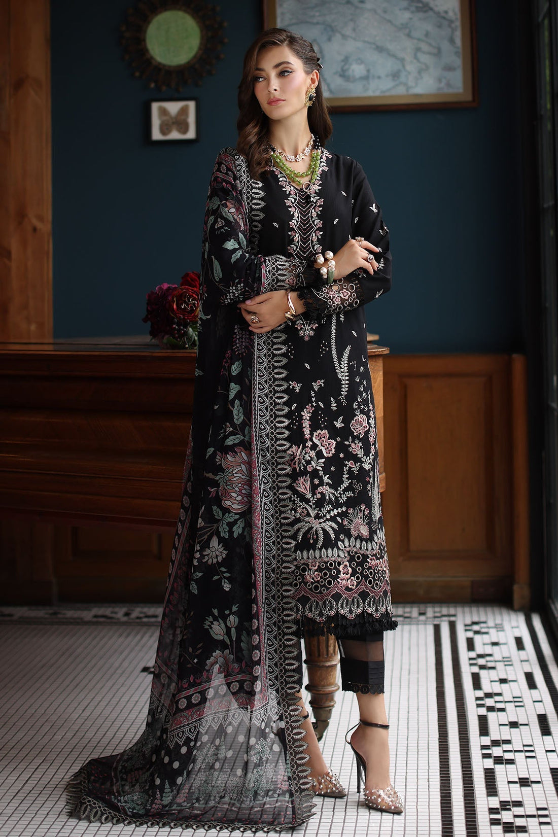 Nureh | Maya Lawn | NS-153 - by - Libasekhas UK - Registered Vendor of : Nureh - 100% Original Designer Dresss