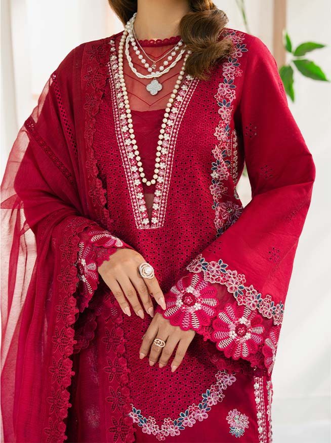 Zevk | Flora Festive Lawn | ZINNIA - by - Libasekhas UK - Registered Vendor of : Zevk - 100% Original Designer Dresss
