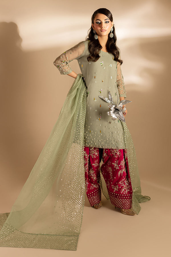 Nureh | Tiny Twinkles | TW-05 SCARLET SPICE - by - Libasekhas UK - Registered Vendor of : Nureh - 100% Original Designer Dresss