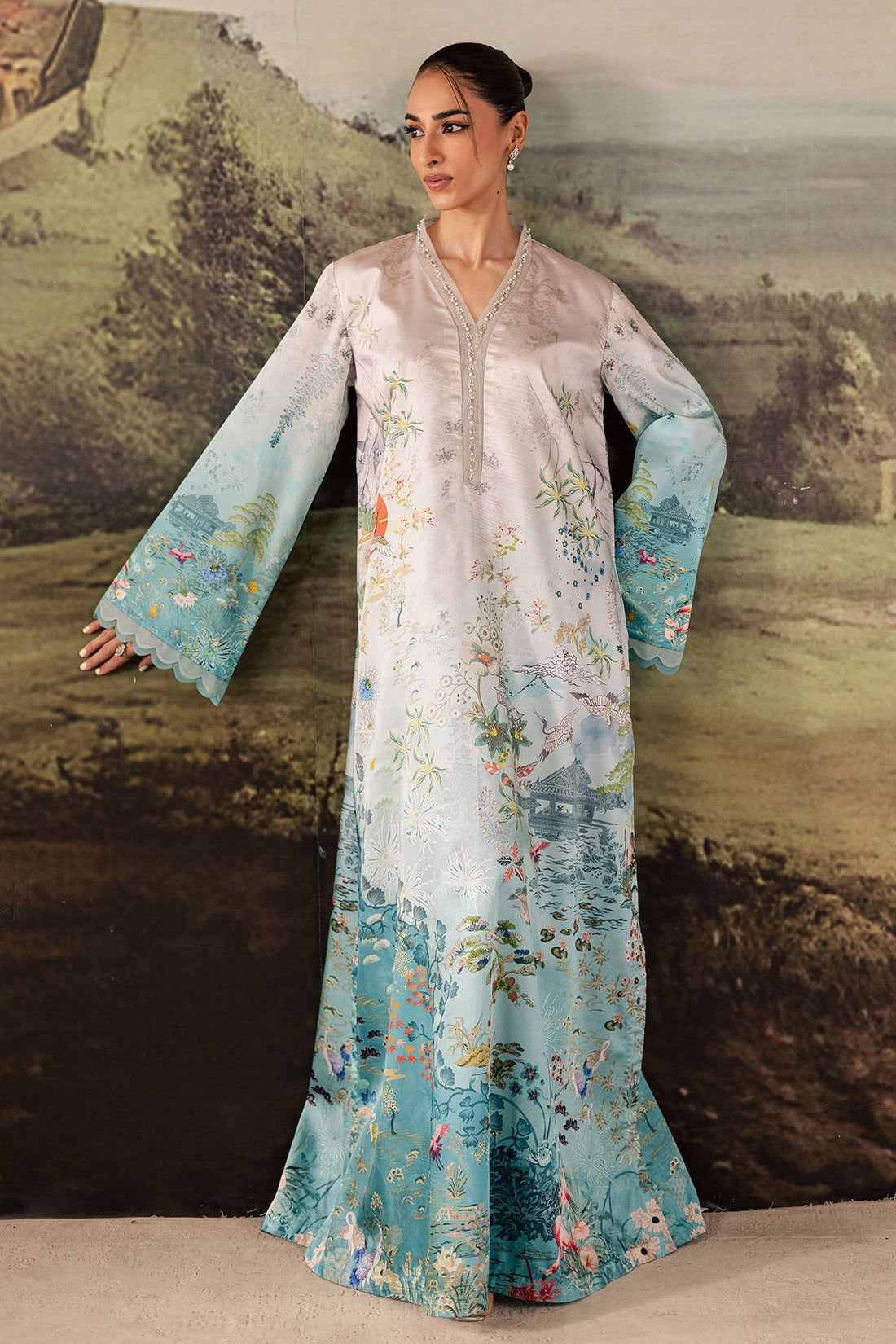 Nureh | Shades of Winter | NP-672 - by Libasekhas UK - Registered Vendor of : Nureh - 100% Original Designer Dress