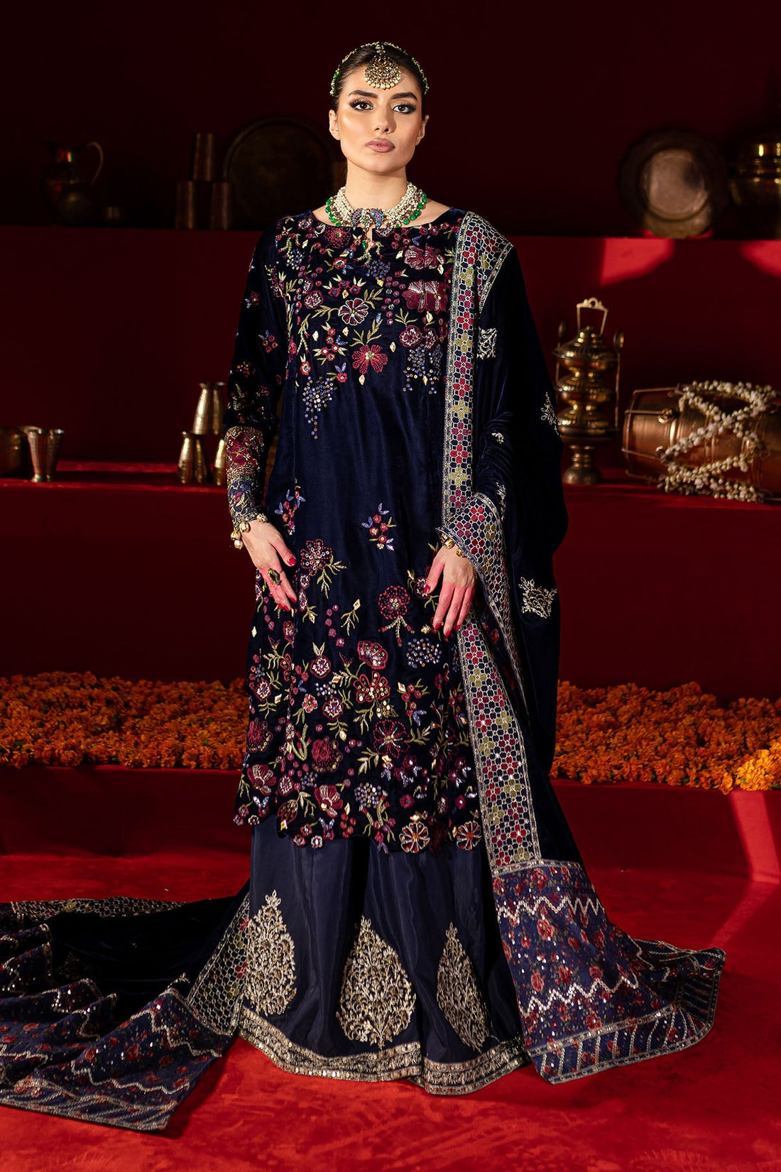 Nureh | Maya Velvet | NW-93 - by Libasekhas UK - Registered Vendor of : Nureh - 100% Original Designer Dress