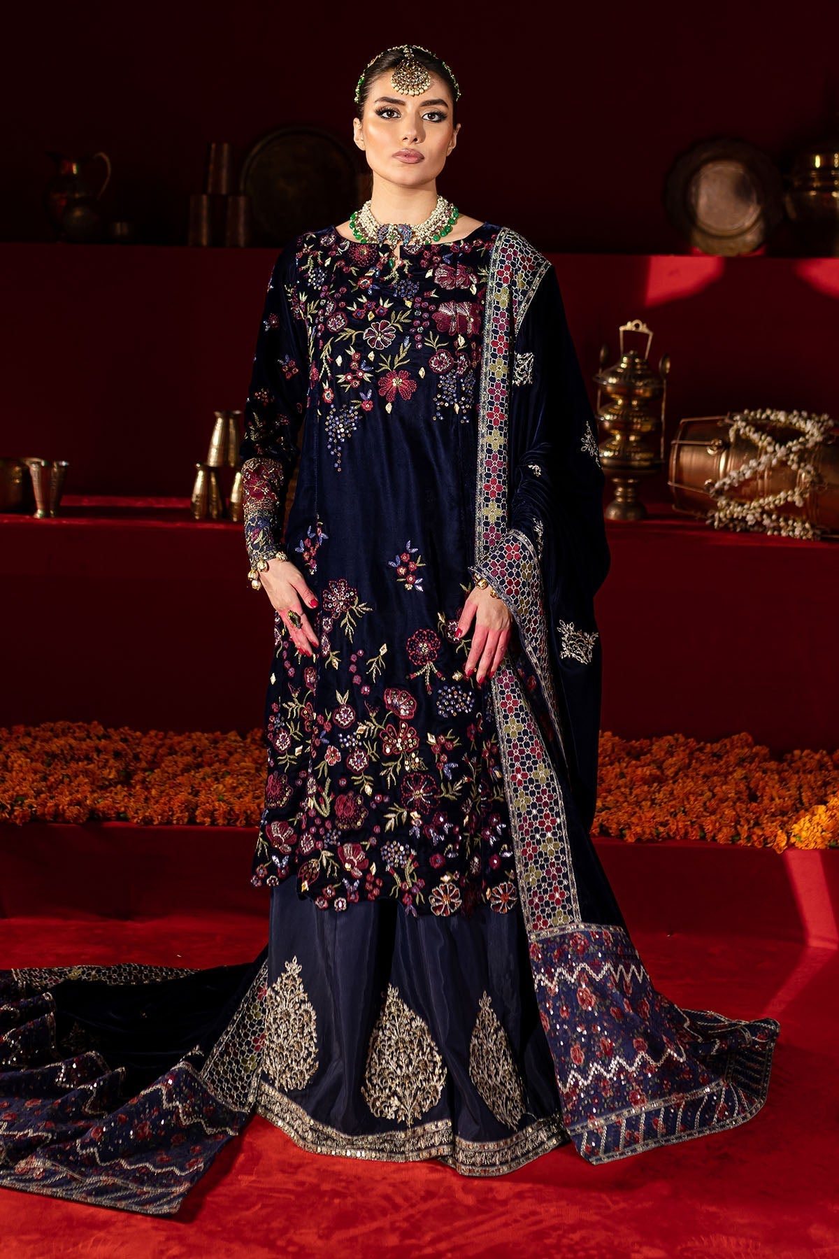 Nureh | Maya Velvet | NW-93 - by Libasekhas UK - Registered Vendor of : Nureh - 100% Original Designer Dress