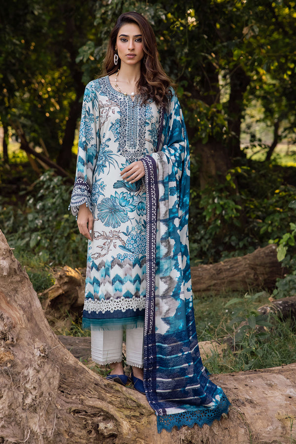 Nureh | Gardenia Lawn 24 | NSG-139 - by - Libasekhas UK - Registered Vendor of : Nureh - 100% Original Designer Dresss