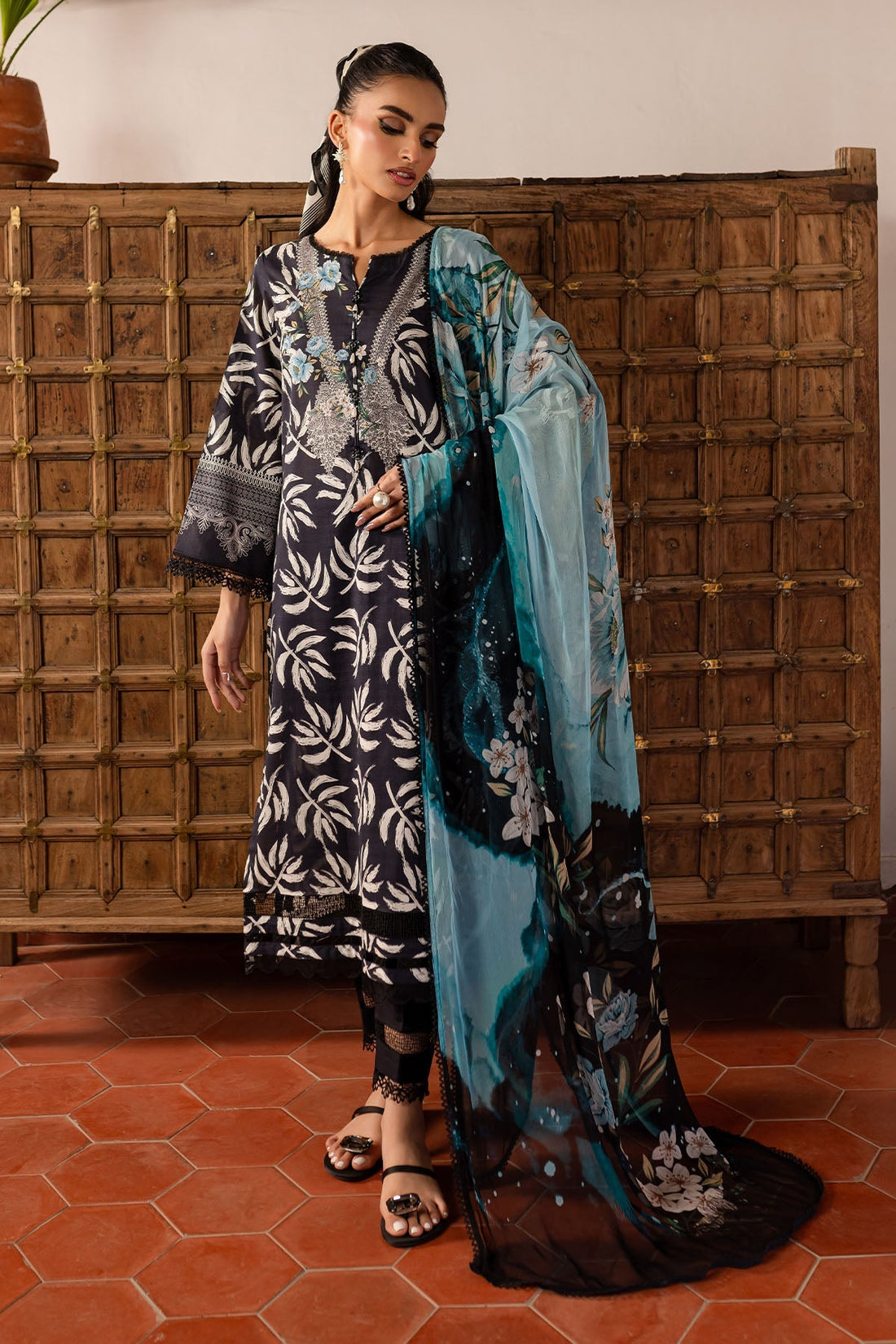 Nureh | Printed Lawn 25 | SP-142 - by - Libasekhas UK - Registered Vendor of : Nureh - 100% Original Designer Dresss