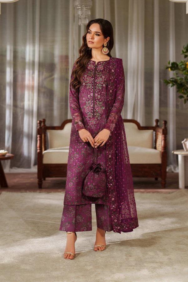 Iznik | Printed Formals | UE-538 - by Libasekhas UK - Registered Vendor of : Iznik - 100% Original Designer Dress
