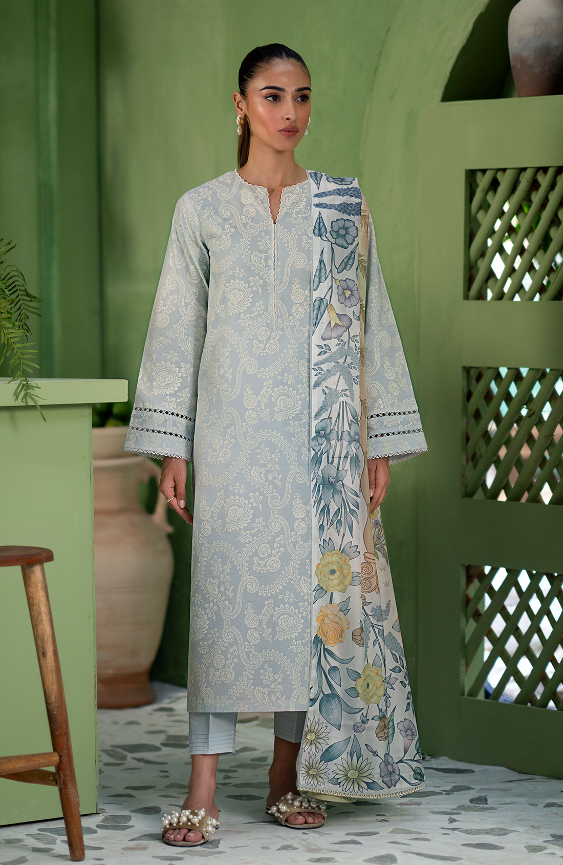 Seran | Artisan Lawn 25 | GLACE - by - Libasekhas UK - Registered Vendor of : Seran - 100% Original Designer Dresss