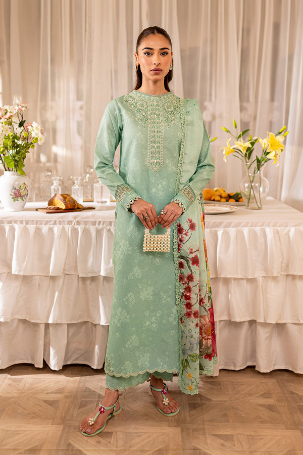 Farasha | Seraya Lawn 24 | SAGE - by - Libasekhas UK - Registered Vendor of : Farasha - 100% Original Designer Dresss