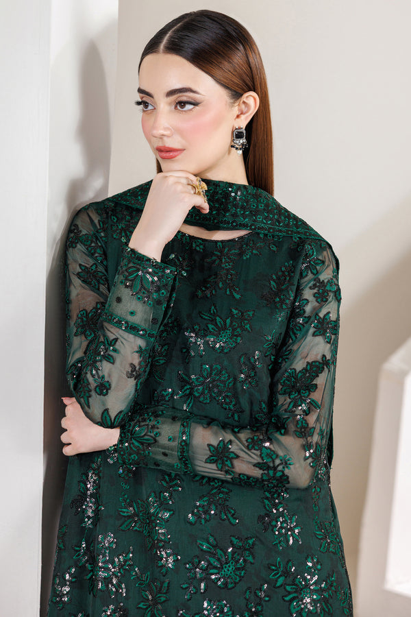 Farasha | Formals 26 | Jade Majesty - by Libasekhas UK - Registered Vendor of : Farasha - 100% Original Designer Dress
