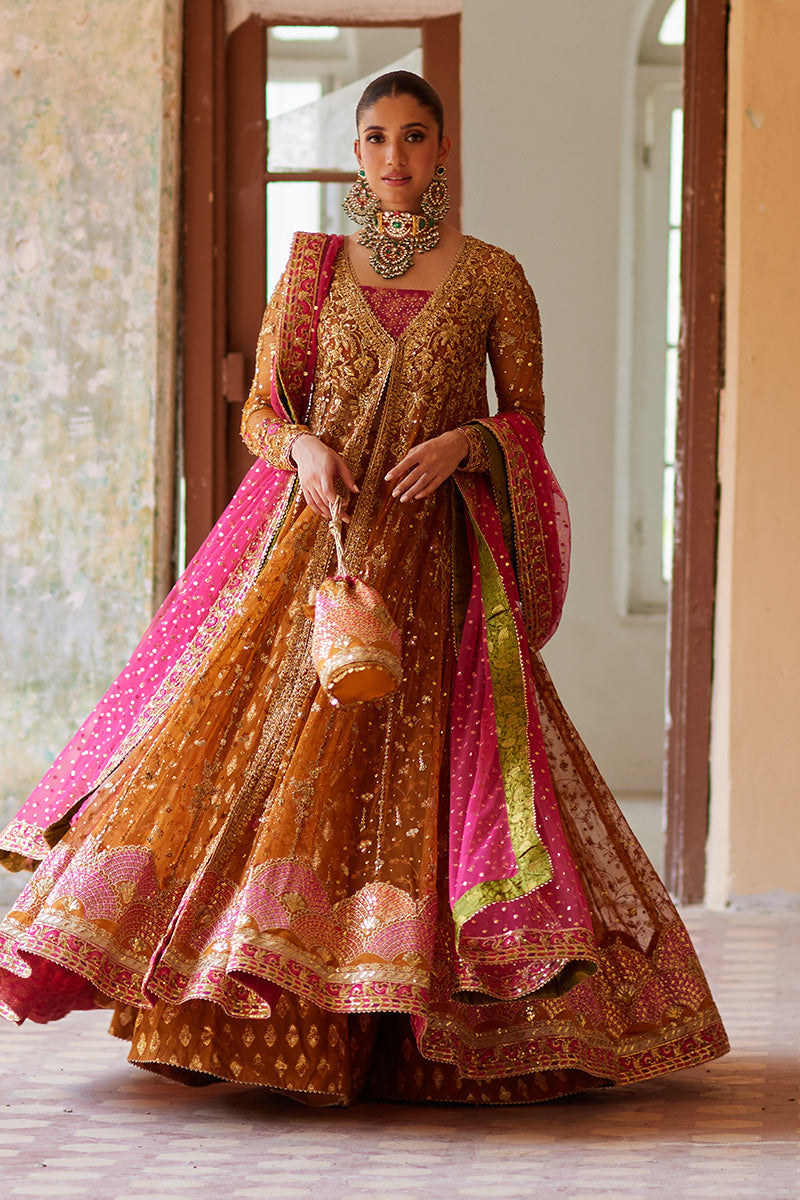 Mina Hassan | Formal Dholki Collection | Nour - by - Libasekhas UK - Registered Vendor of : Mina Hassan - 100% Original Designer Dresss