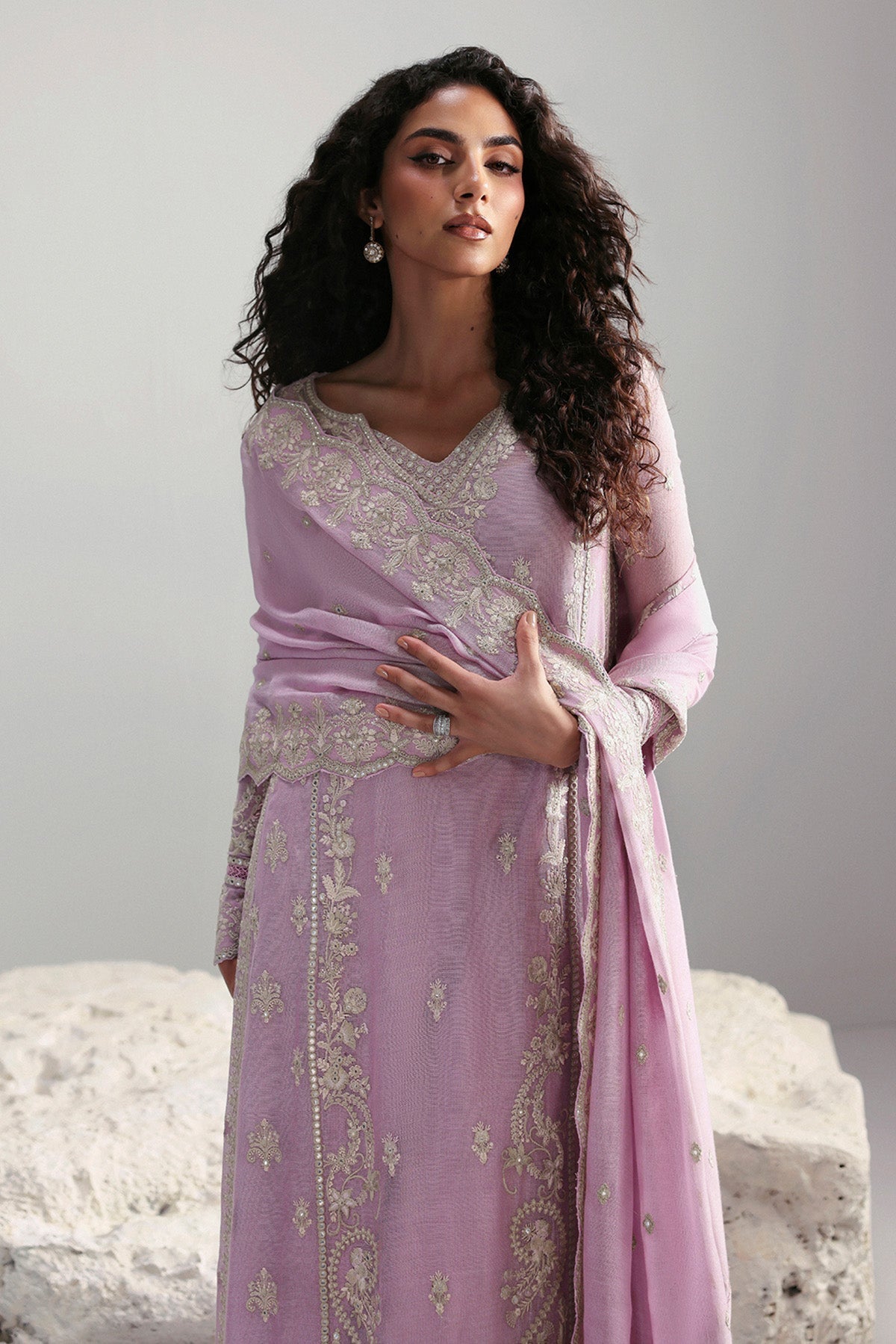 Afrozeh | Slate Ready to Wear | Elowen - by Libasekhas UK - Registered Vendor of : Afrozeh - 100% Original Designer Dress