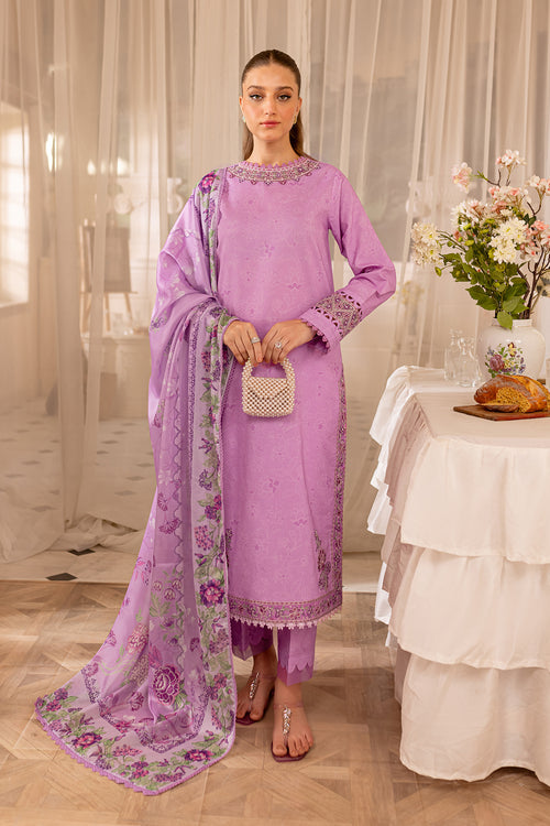 Farasha | Seraya Lawn 24 | VOILET - by - Libasekhas UK - Registered Vendor of : Farasha - 100% Original Designer Dresss