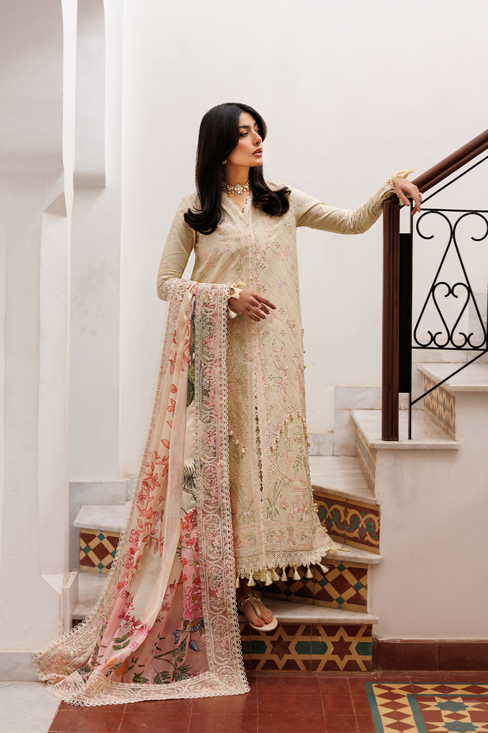 Emaan Adeel | Mirabelle Festive Luxury Lawn | BLOSSOM BLISS - by Libasekhas UK - Registered Vendor of : Emaan Adeel - 100% Original Designer Dress
