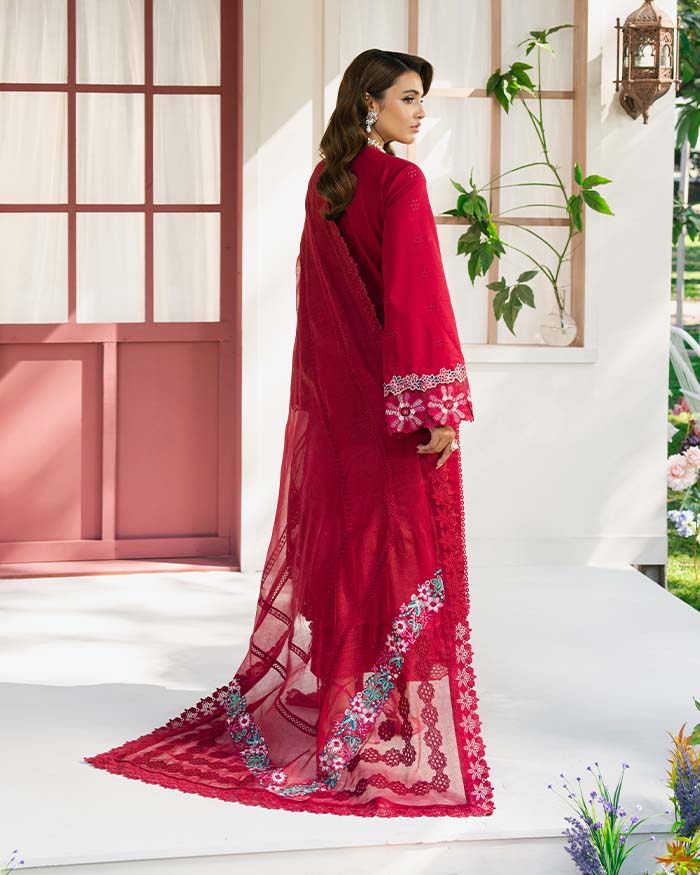 Zevk | Flora Festive Lawn | ZINNIA - by - Libasekhas UK - Registered Vendor of : Zevk - 100% Original Designer Dresss
