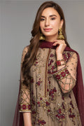Baroque | Formals Collection | EMBROIDERED NET UF-14 - by Libasekhas UK - Registered Vendor of : Baroque - 100% Original Designer Dress