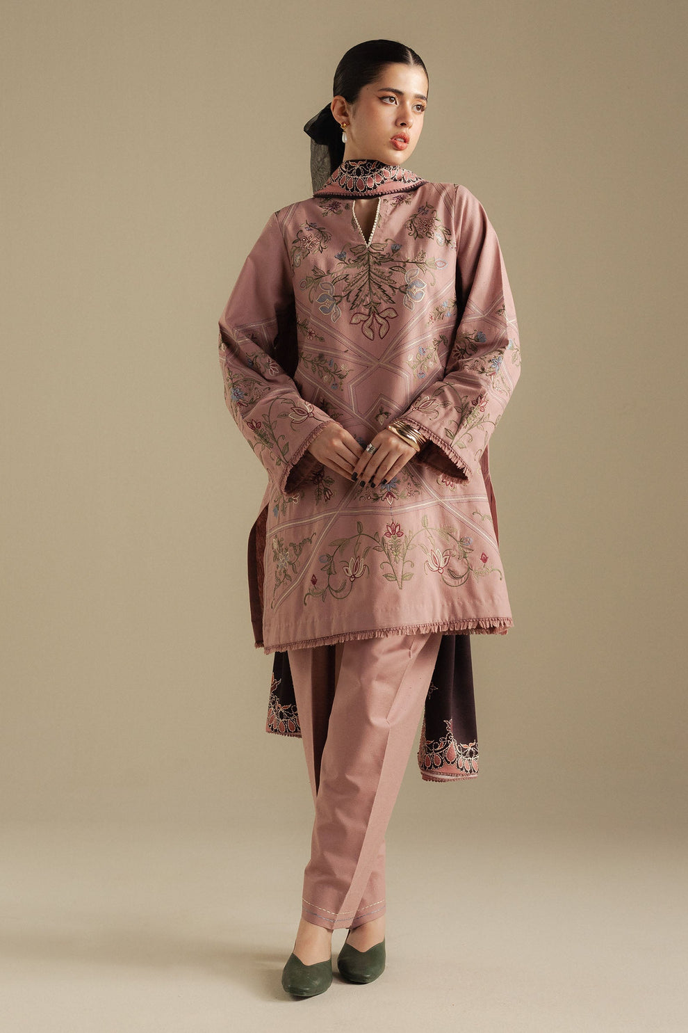 Zara Shahjahan | Coco Winter 25 | Coral-4A - by Libasekhas UK - Registered Vendor of : Zara Shahjahan - 100% Original Designer Dress