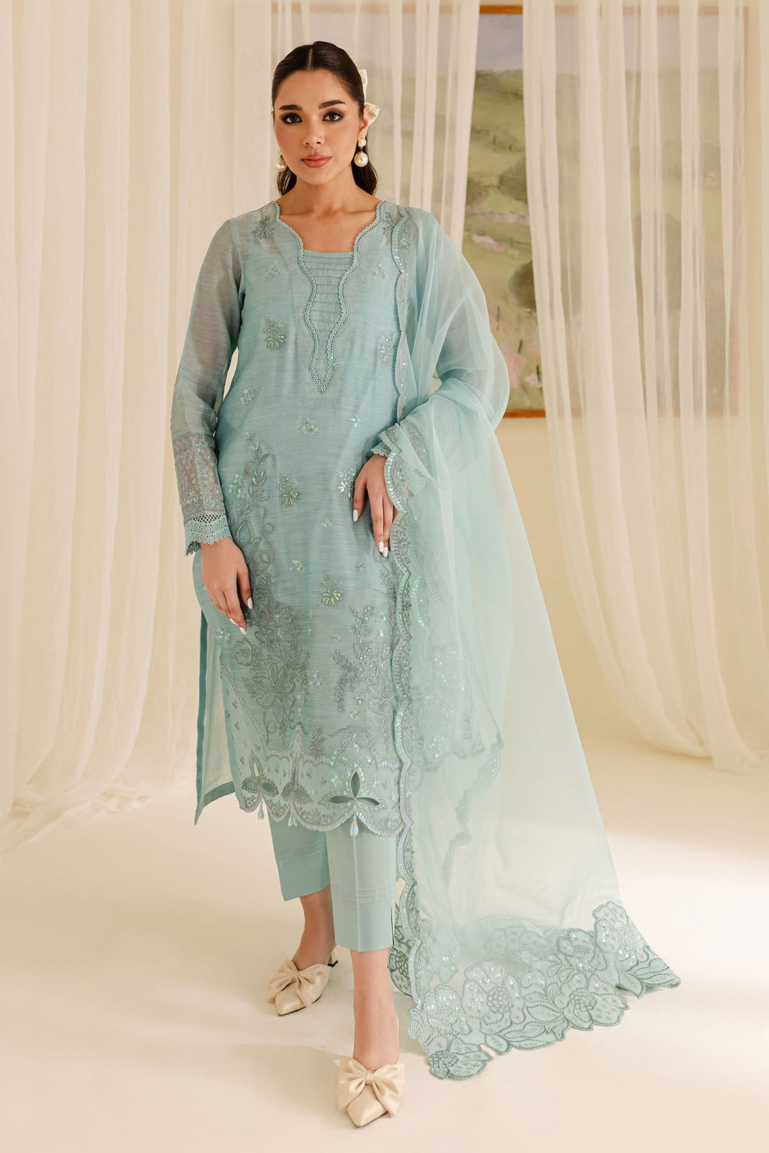 Nureh | Shades of Summer | NP-598 - by Libasekhas UK - Registered Vendor of : Nureh - 100% Original Designer Dress