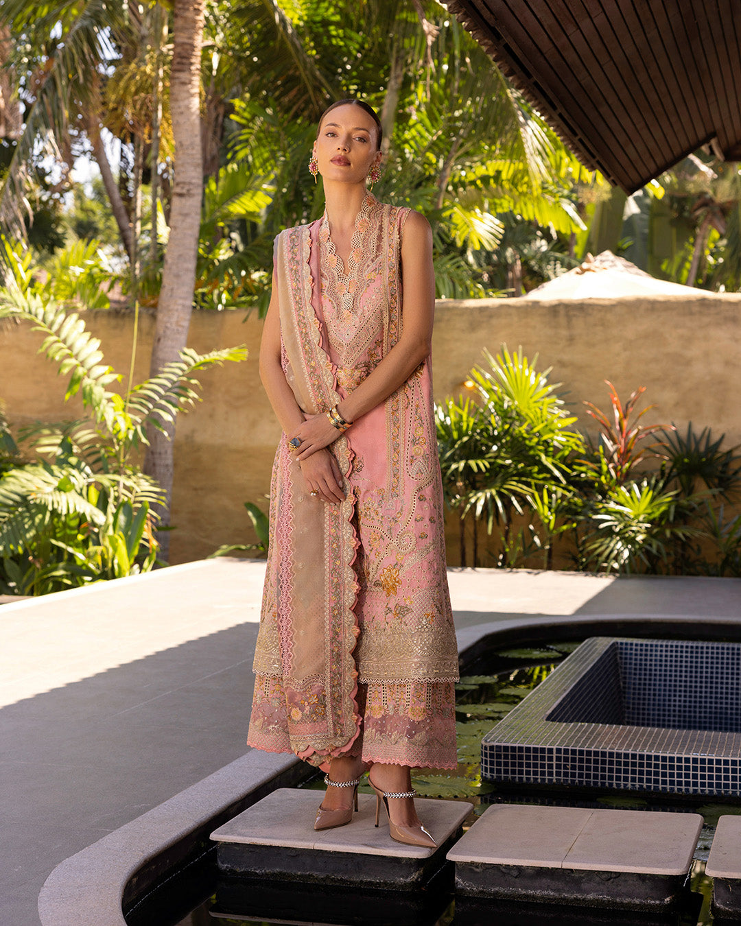 Faiza Saqlain | Zinnia Lawn 25 | Peony - by - Libasekhas UK - Registered Vendor of : Faiza Saqlain - 100% Original Designer Dresss