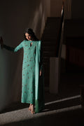 Caia | Luxury Velvet Edit 25 | Turquoise - by - Libasekhas UK - Registered Vendor of : Caia - 100% Original Designer Dresss
