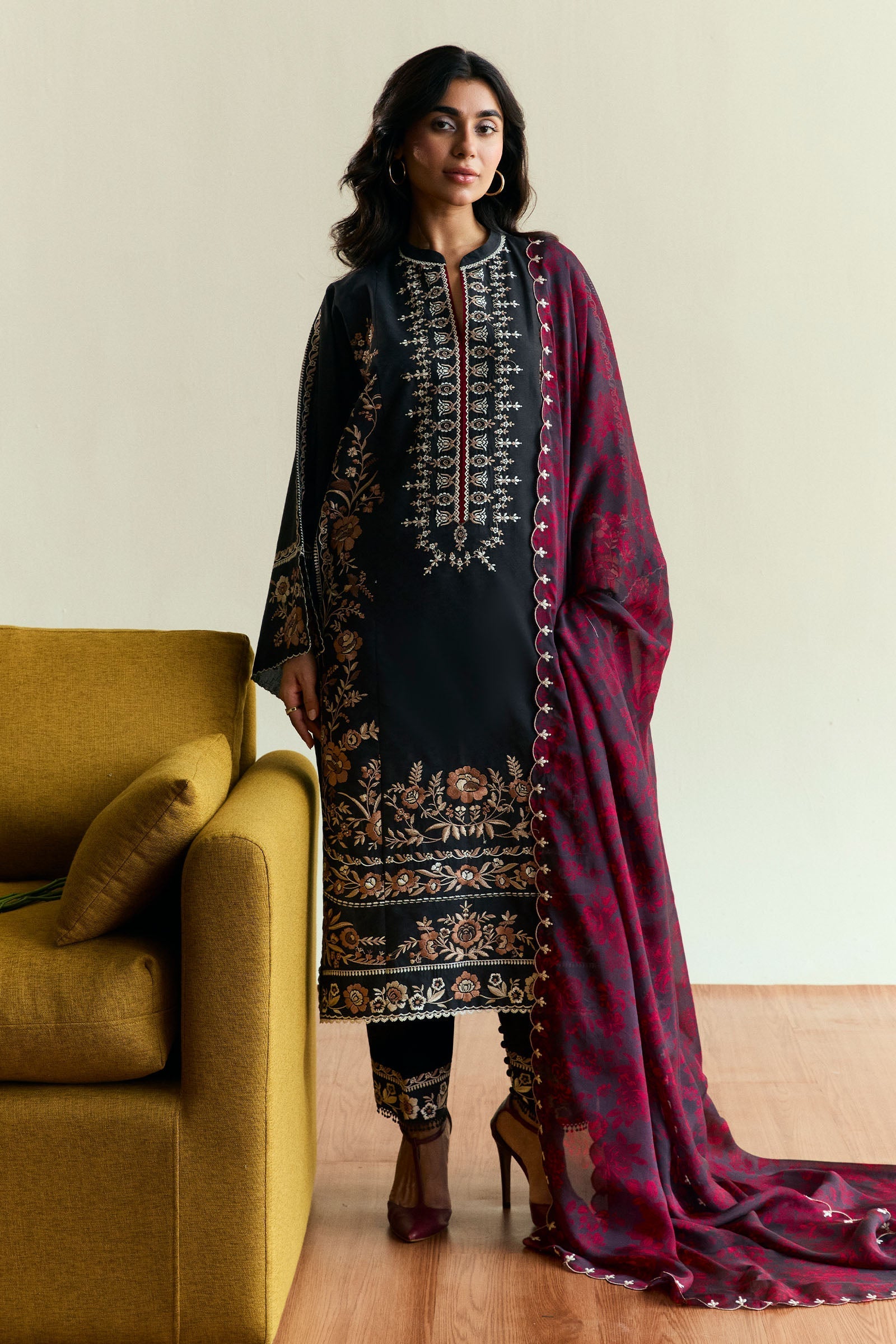 Zara Shahjahan | Coco Eid Edit | Velour-D2 - by - Libasekhas UK - Registered Vendor of : Zara Sahjahan - 100% Original Designer Dresss