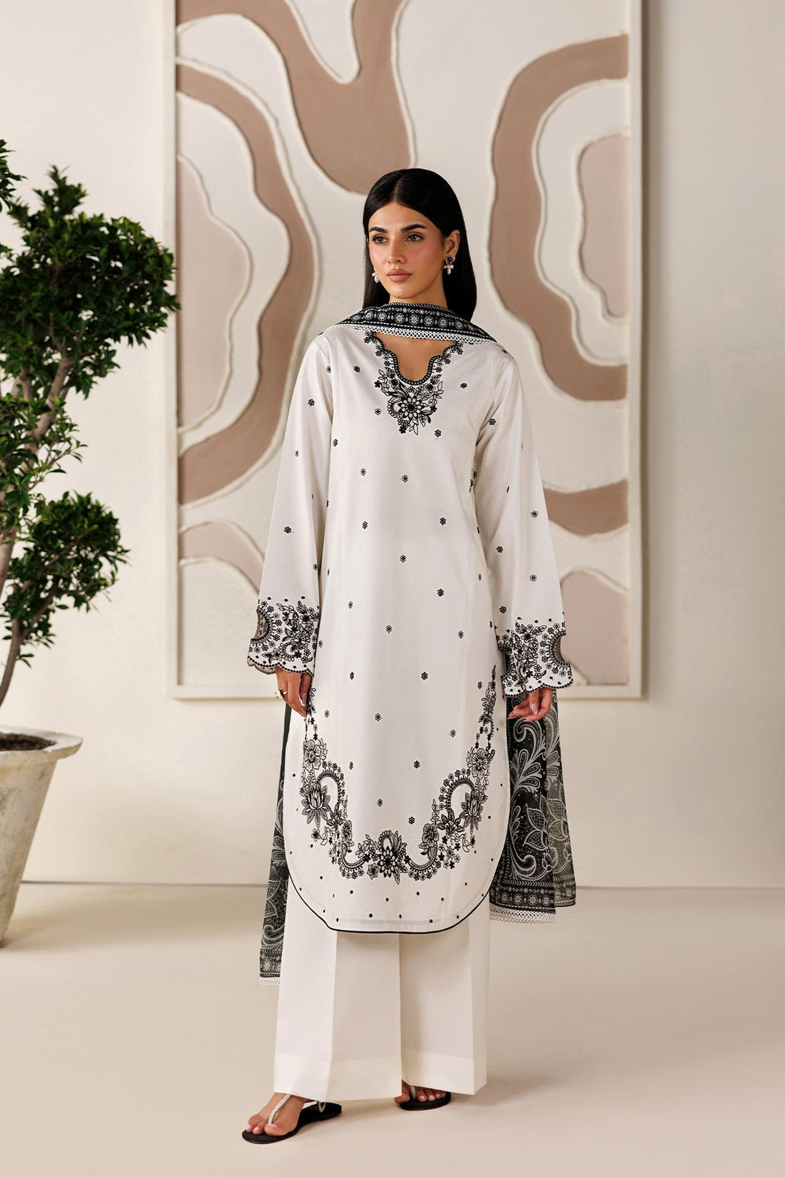 Farasha | Summer Melody 26 | Moonlight White - by Libasekhas UK - Registered Vendor of : Farasha - 100% Original Designer Dress