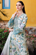 Farasha | Printed Essentials | Aqua Sparkle - by - Libasekhas UK - Registered Vendor of : Farasha - 100% Original Designer Dresss