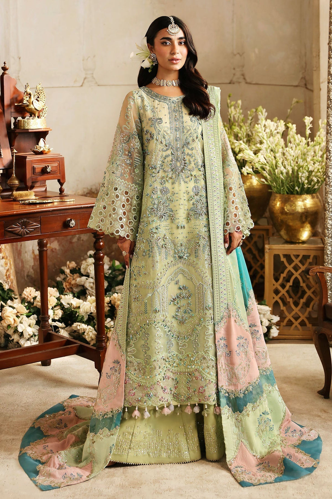 Nureh | Jhoomro Wedding Formals | NL-67 MAHI-ROO - by - Libasekhas UK - Registered Vendor of : Nureh - 100% Original Designer Dresss