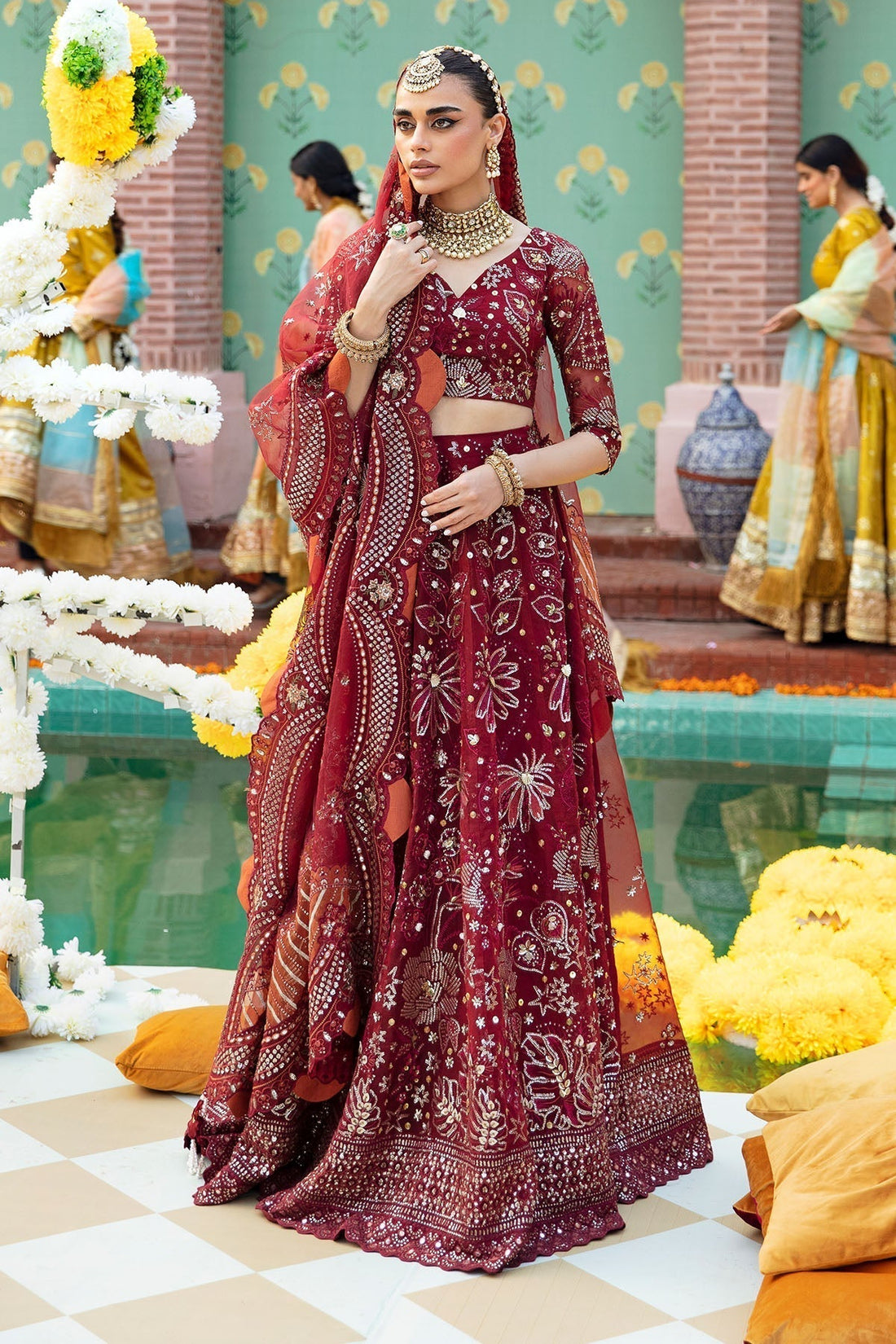 Nureh | Jhoomro Wedding Formals | NL-53 - MAHRO - by - Libasekhas UK - Registered Vendor of : Nureh - 100% Original Designer Dresss