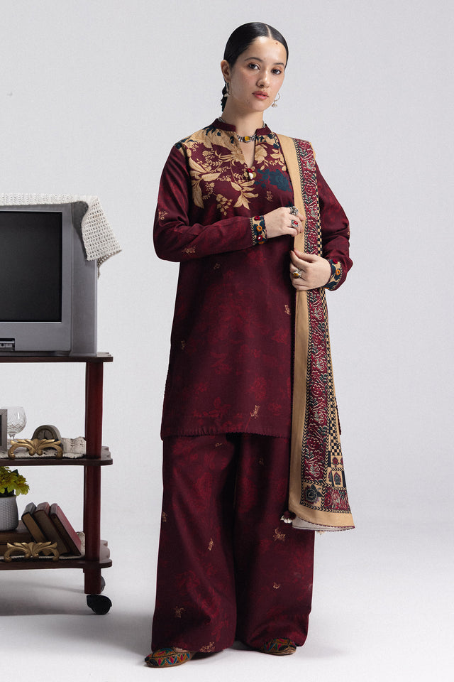 Zara ShahJahan | Coco Prints Winter 26 | Iris-8A - by Libasekhas UK - Registered Vendor of : Zara ShahJahan - 100% Original Designer Dress