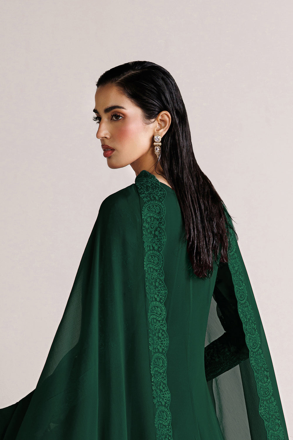 Farasha | Chiffon Essentials 26 | Jade Mosaic - by Libasekhas UK - Registered Vendor of : Farasha - 100% Original Designer Dress
