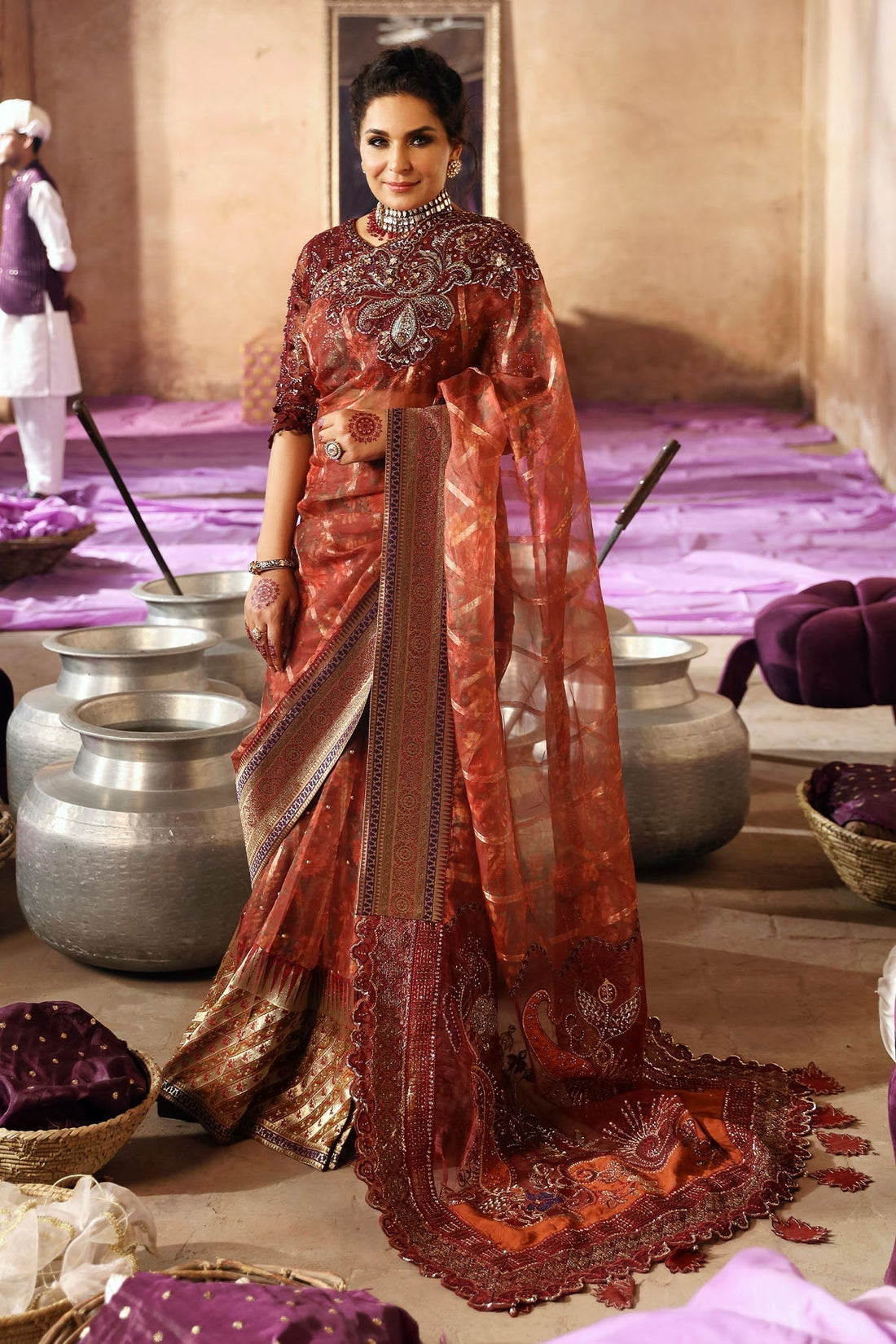 Nureh | Jhoomro Wedding Formals | NL-71 GEHNA - by - Libasekhas UK - Registered Vendor of : Nureh - 100% Original Designer Dresss