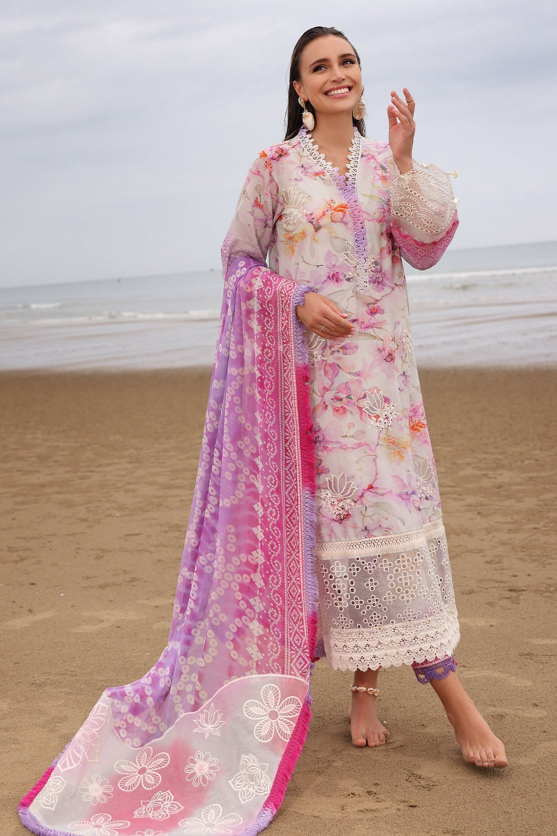 Nureh | Gardenia Embroidered Lawn 25 | NSG-172 - by - Libasekhas UK - Registered Vendor of : Nureh - 100% Original Designer Dresss
