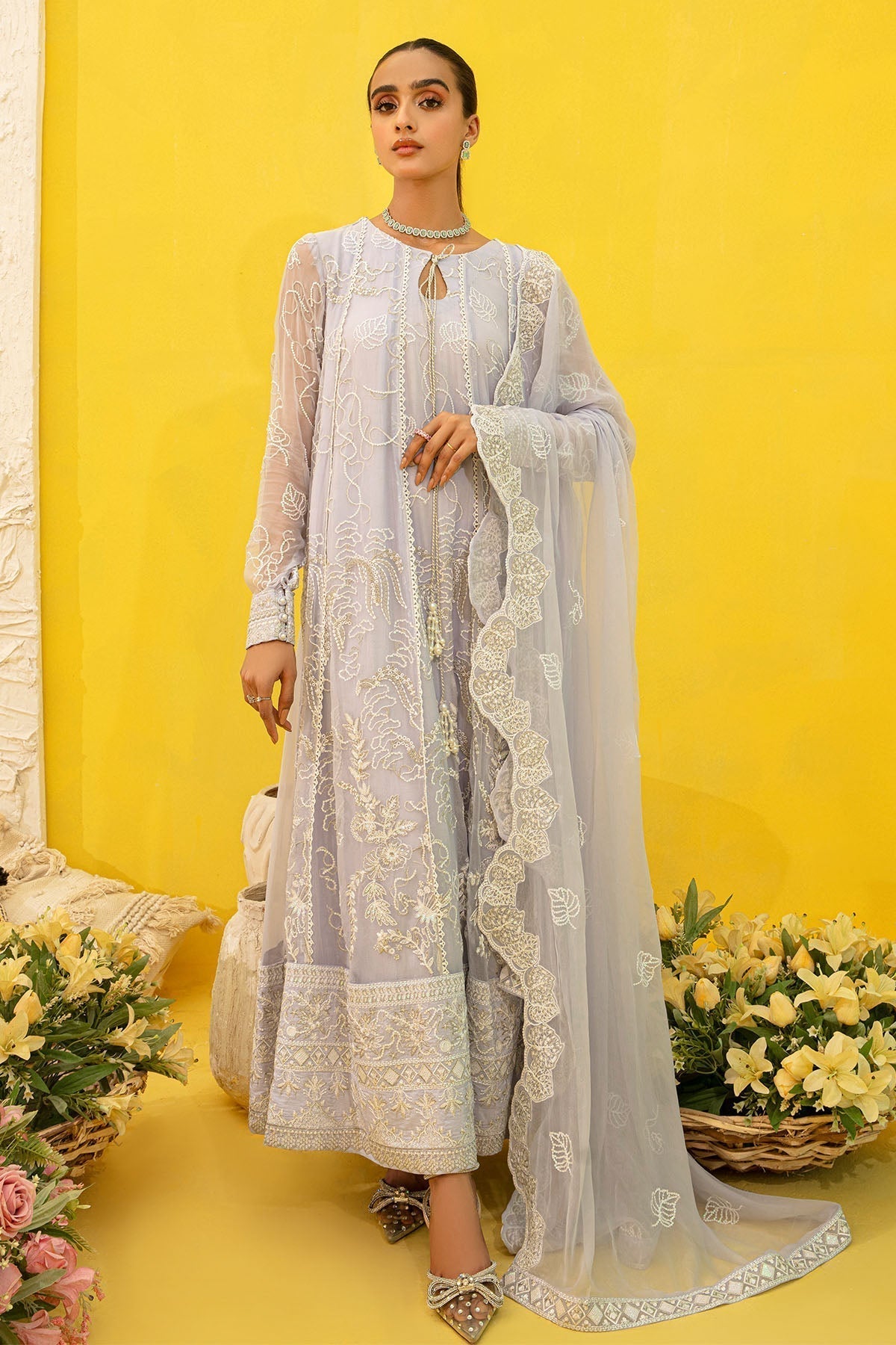 Nureh | Fancy Formals | NP-370 - by - Libasekhas UK - Registered Vendor of : Nureh - 100% Original Designer Dresss